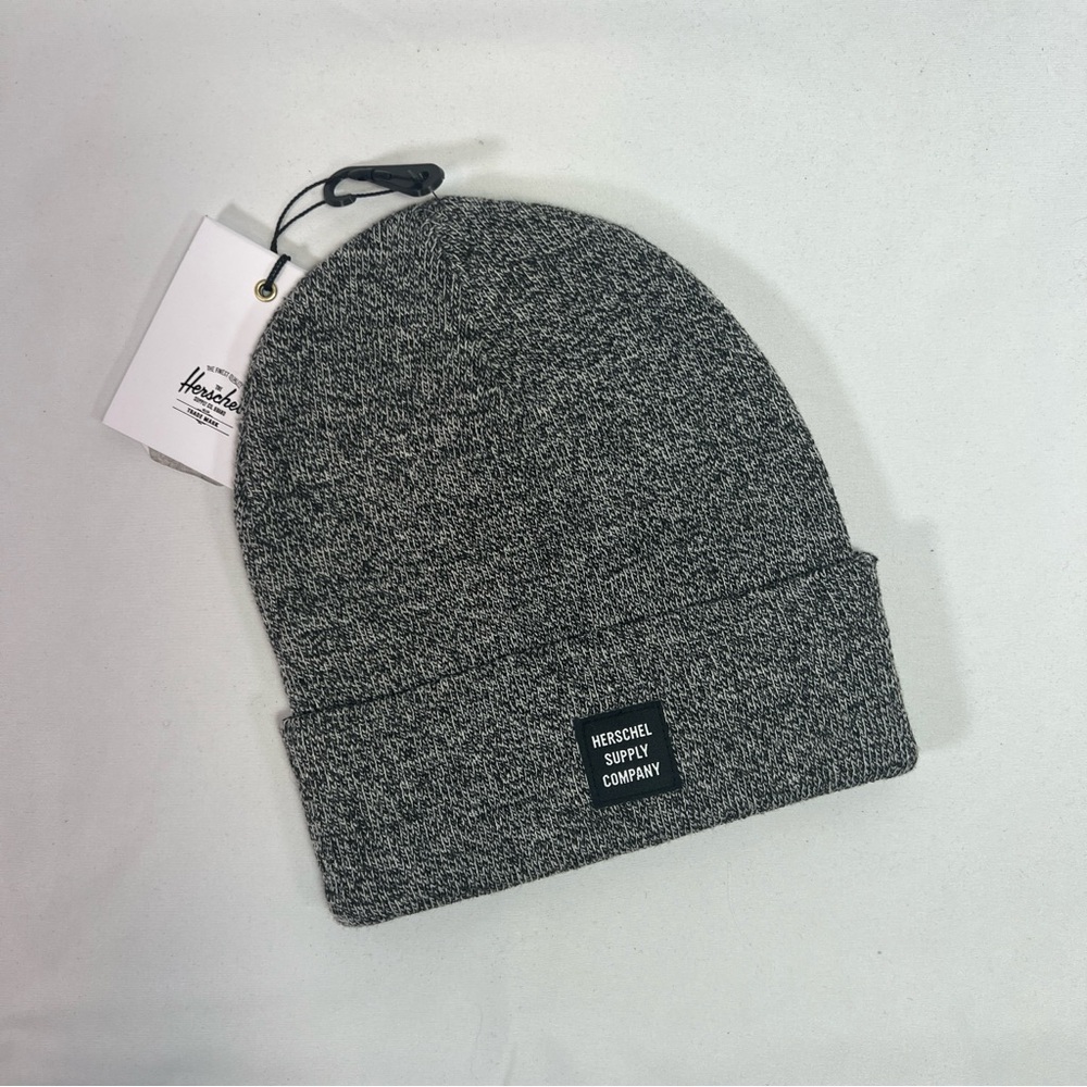 Herschel Supply Co Abbott Beanie Heather Black Knit Winter Hat One Size NWT